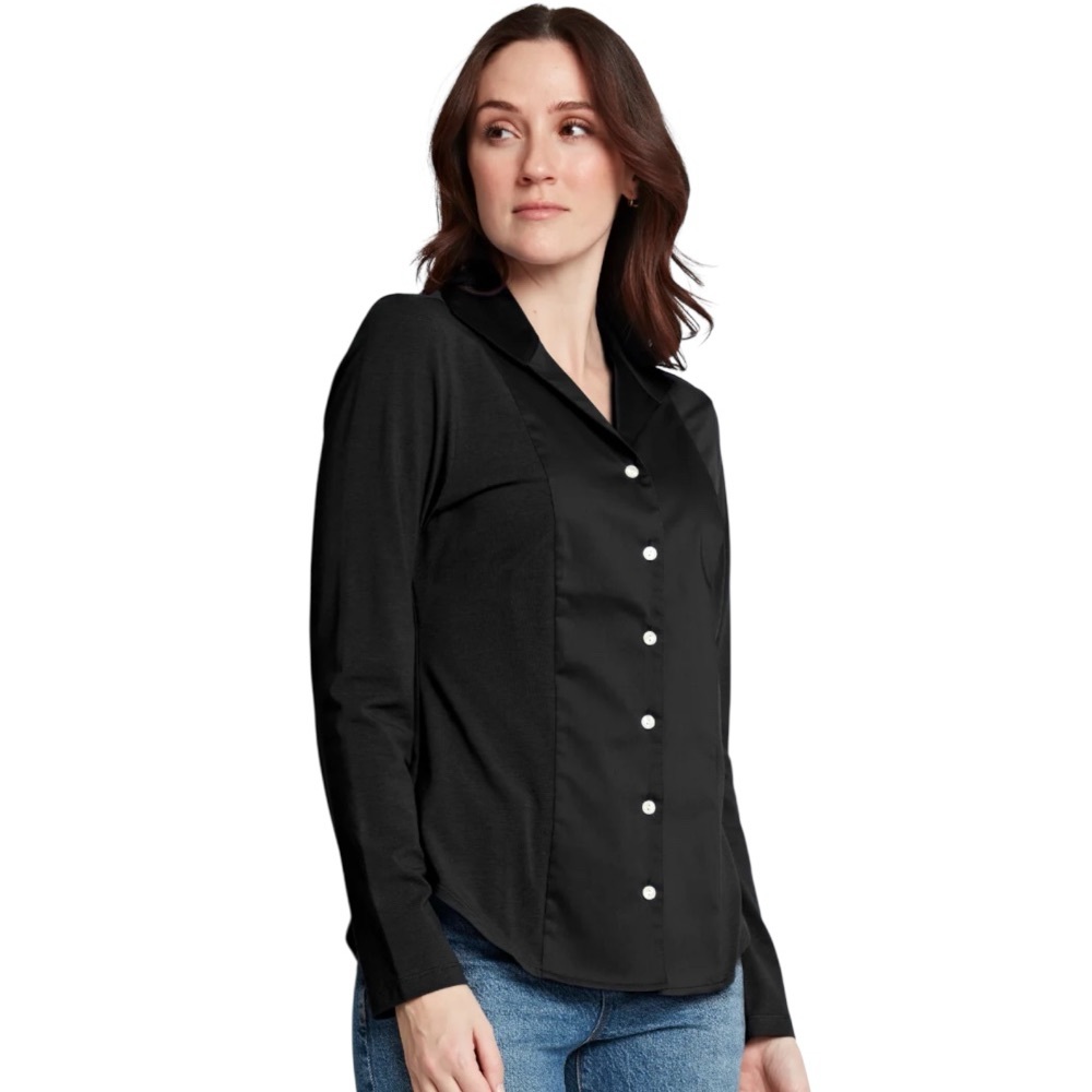 HINSON WU Donna Long Sleeve Wing Collar “T” Shirt size 1